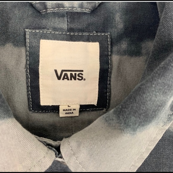 Vans Striped bleached Jacket Large Women's grunge - Picture 2 of 3